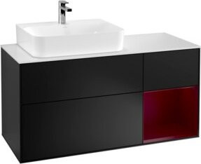 V&B Waschtischunterschrank Finion mit Wandbeleuchtung, Farbe: Weiß lackiert, Breite: 120 cm, Tiefe: 50,1 cm, Höhe: 50,1 cm - Bild 1