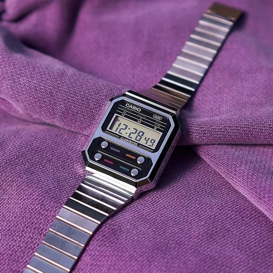 Casio Armbanduhr, Digitaluhr, Edelstahl, Schwarz, Herren - Bild 3