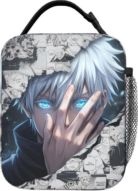 Bandai Satoru Gojo Lunchtasche Thermische Kühltasche für Picknick und Outdoor in Multicolour - Bild 1