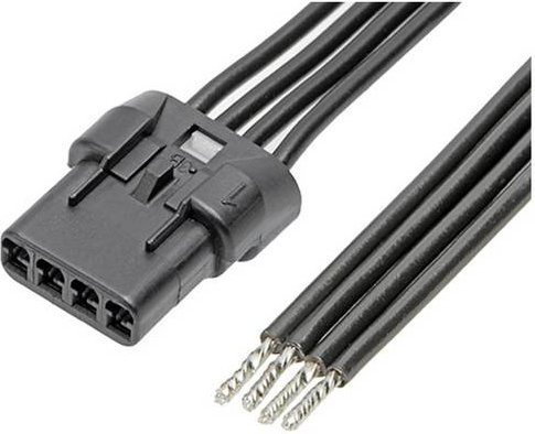 Molex Buchsengehäuse-Kabel 215311-1042 in Schwarz - Bild 1