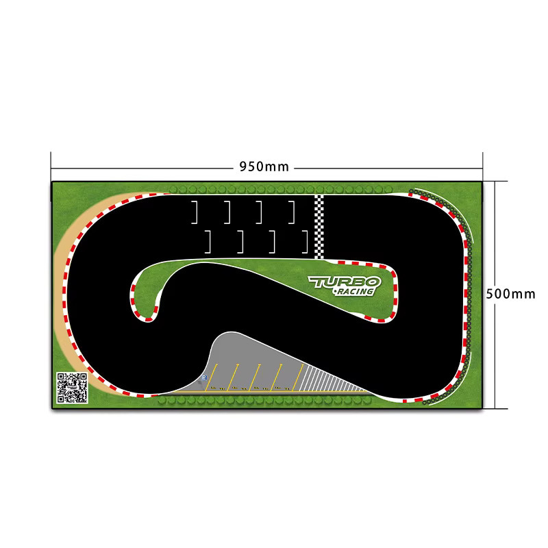 NeebRC Turbo Racing Gummikettenmatte, Zubehör, 1:76, Schwarz - Bild 2