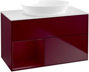 V&B Waschtischunterschrank Finion 100 in Weiß lackiert, B/T/H: 100 x 50,1 x 50,1 cm - Bild 1