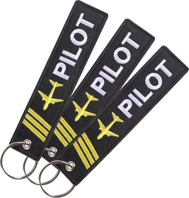 Schlüsselanhänger Remove Before Flight, Stickerei, Unisex, 3 Stück - Bild 1