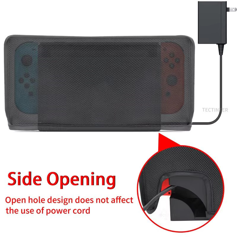Staubschutzhülle für Nintendo Switch und Nintendo Switch OLED in Schwarz, wasserdicht und kratzfest - Bild 2