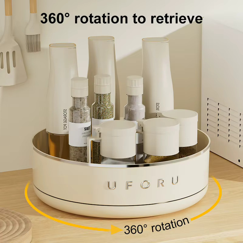 UFORU Multifunktionale Verstellbare Küchenzubehör-Box für Gewürze in Weiß - Bild 1
