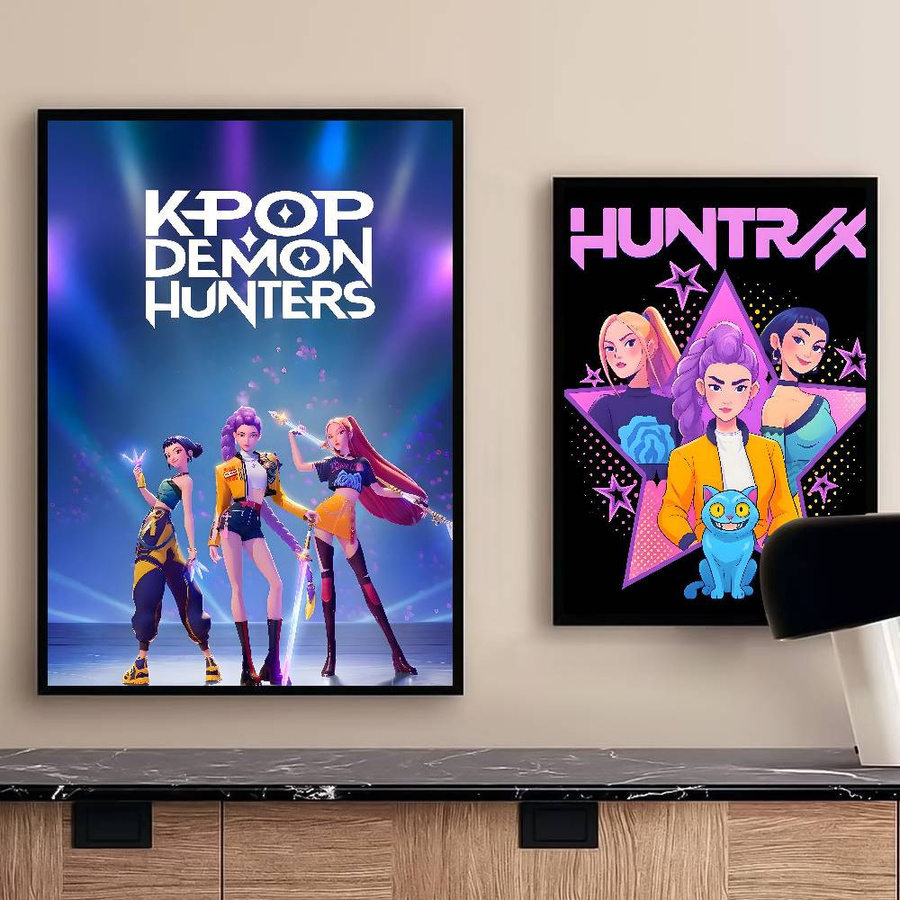 KPop D-Demon H-Hunters Poster von Monika Chen, selbstklebend und wasserfest, Mehrfarbig, Breite: 30 cm, Höhe: 40 cm - Bild 2