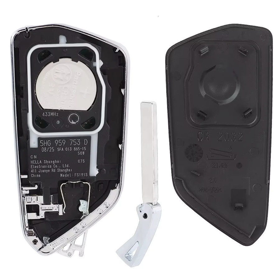 KEYECU Original OEM Smart Remote Key FOB 3 Tasten 434 MHz MQB49 für Volkswagen Golf 8 ID3 ID4 ID6 in Schwarz PN: 5HG 959 753 D - Bild 2