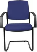 TOPSTAR Besucherstuhl B to B 20 mit Armlehnen, stapelbar, Blau/Schwarz - Bild 1