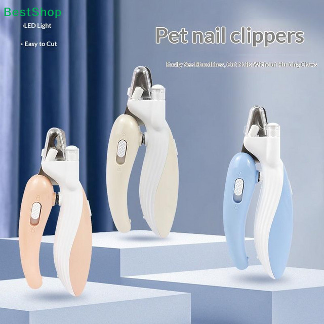 HELTC Professionelle Nagelschere für Haustiere mit LED-Licht für Katzen und Hunde - Bild 1
