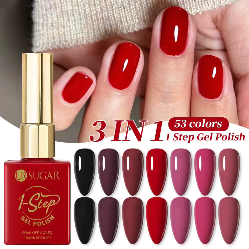 UR SUGAR 1 Gel-Nagellack, Rot, Glänzend, 15 ml - Bild 2
