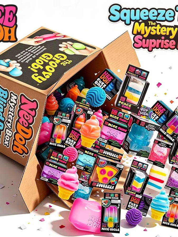 NEEDOH Squish Fidget Mystery Blind Box, Überraschungs-Unboxing-Spielzeug - Bild 1