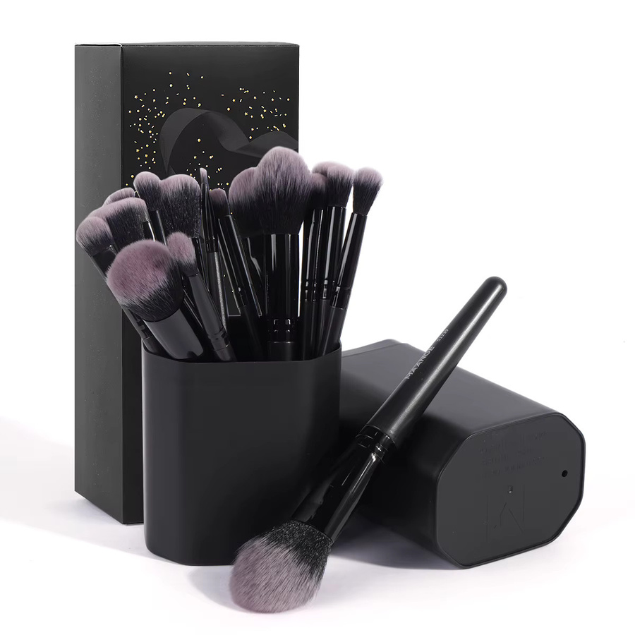 MAANGE Make-up-Pinsel-Set, 18-teilig, Unisex, mit Reise-Aufbewahrungsbox - Bild 6