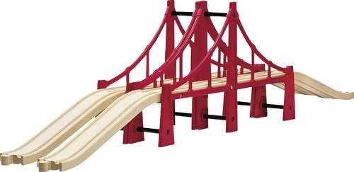 BRIO Hängebrücke aus Holz in Rot und Braun - Bild 1