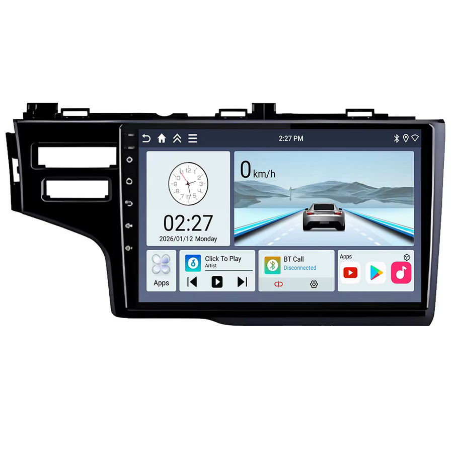 Nevegetor Android 16 Autoradio Stereoanlage für Honda Fit Jazz 2014-2017 LHD mit Carplay, Navigation, 4G und WIFI in Schwarz - Bild 2