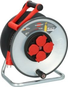 Brennenstuhl Professional SteelCore Kabeltrommel SC 4100 IP44 mit 40m H07RN-F3G1,5 in Schwarz und Multicolour - Bild 1