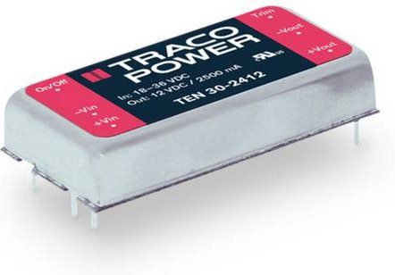 TracoPower TEN 30-1212 DC/DC-Wandler Print 12 V/DC 12 V/DC 2.5A 30W mit 1 Ausgang - Bild 1