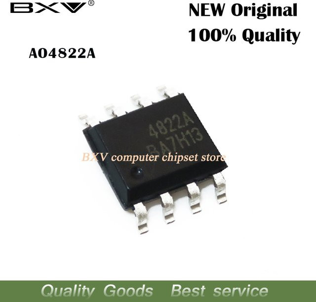 20 Stück AO4822A SOP-8 Laptop Chips in Schwarz - Bild 1