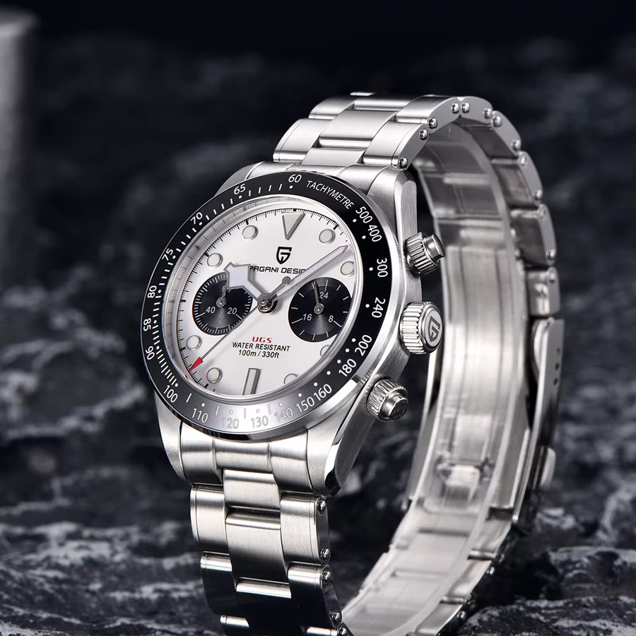 Pagani Design Herren-Chronograph, Quarz, Panda, Saphir, Herren - Bild 3