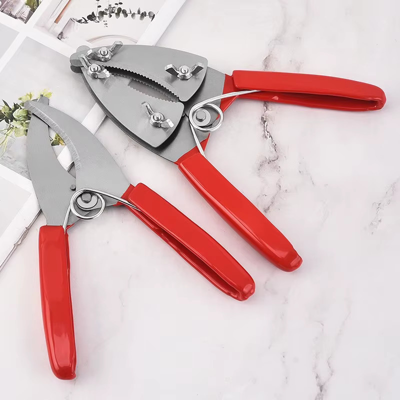 Professionelle Baumring-Schneideschere aus Edelstahl in Rot für die Veredelung und Gartenarbeit - Bild 4