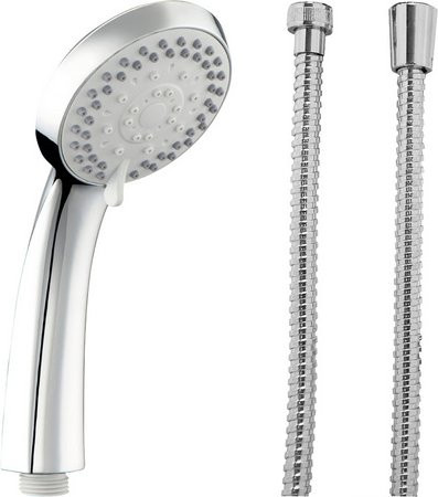 GO/ON! Brause-Set Lisana in Chrom und Silber mit 3 Strahlarten aus Edelstahl - Bild 1