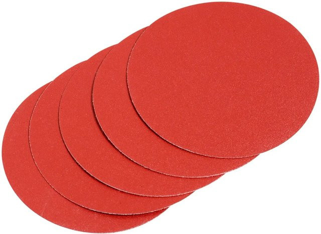 LUX-TOOLS Haftschleifauflagen ungelocht rot Durchmesser: 125 mm Körnung K180 - Bild 1