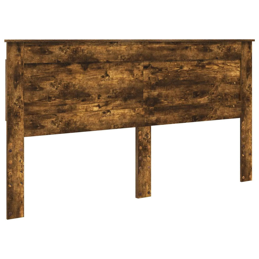 vidaXL Kopfteil für das Bett in Geräucherte Eiche, Modernes Design, Braun, Matt - Bild 2