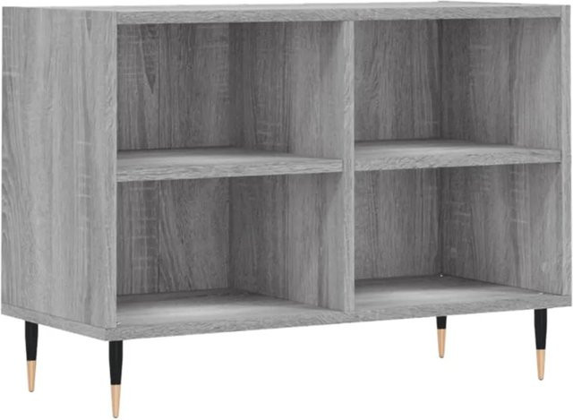 vidaXL TV-Schrank Grau aus Holzwerkstoff und Eisen, B/T/H: 69,5 x 30 x 50 cm - Bild 1