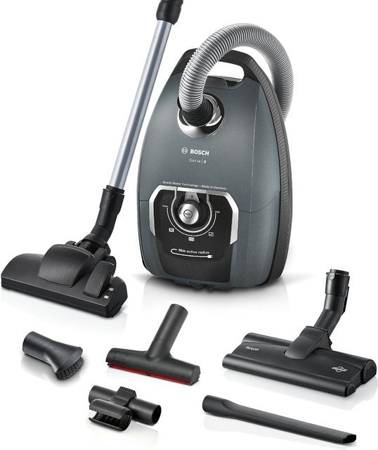 Bosch Bodenstaubsauger mit Staubbeutel in Grau - Bild 1