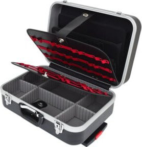 KS Tools ABS Hartschalenkoffer mit Teleskop-Trolly in Schwarz, B/T/H: 43,5 x 31,0 x 16,0 cm - Bild 1