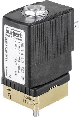 Bürkert Hubankerventil 134244 6013 Direktwirkend in Schwarz mit 24V und Flansch - Bild 1