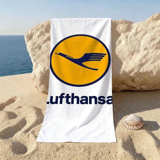 Lufthansa Strandtuch JMG Household Supplies Weiß, B/H: 150 x 180 cm - Bild 1