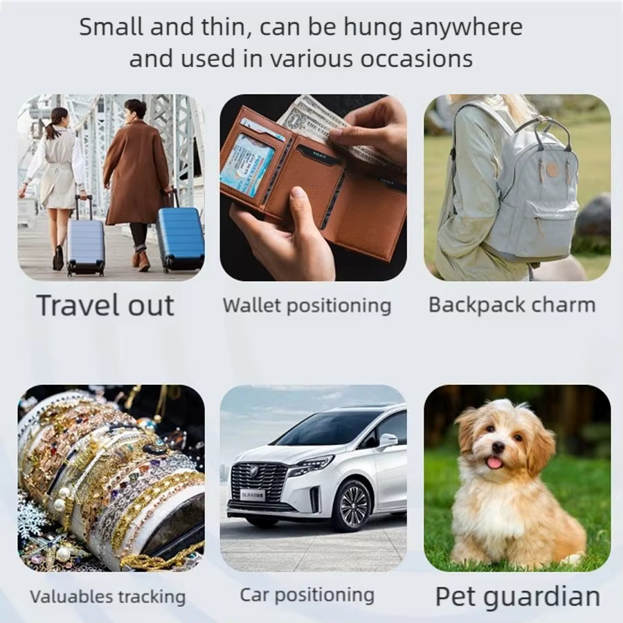 GGBEE Smart Tag Bluetooth GPS Tracker in Schwarz für iOS, Android und Google Find My zur Ortung von Haustieren, Kindern, Taschen und Brieftaschen - Bild 4