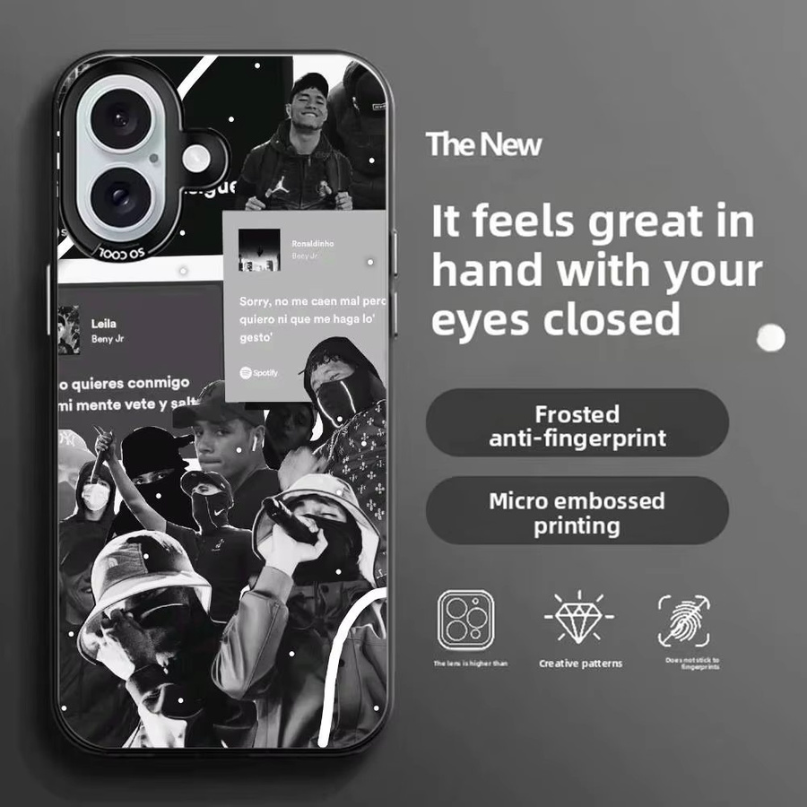 Rapper B-BENY JR Handyhülle für Apple iPhone 11-16, Farbwechsel Transparent, schmale Anti-Fall-TPU-Hülle - Bild 4
