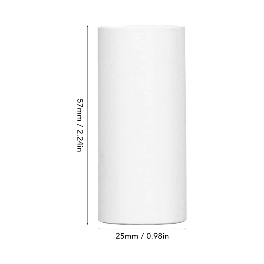 PKFC 10 Stück Thermopapierrollen für Taschen- und Quittungsdrucker, Farbe: Weiß, B: 57 mm, H: 25 mm - Bild 1