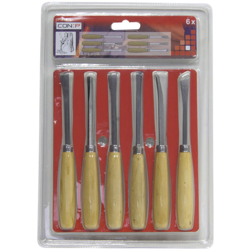 Connex Schnitzwerkzeug-Satz für Holz in Silber und Beige - Bild 3