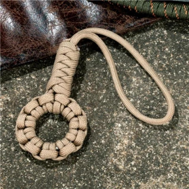Schlüsselanhänger Paracord Seil, gray, Unisex - Bild 1