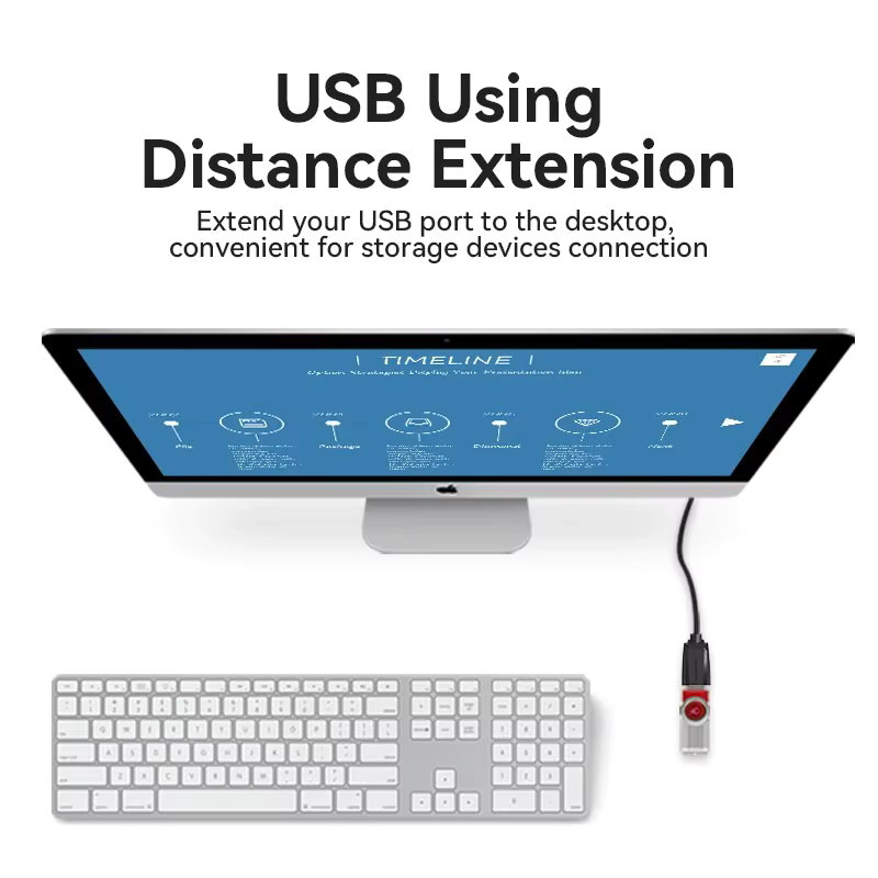 Vention USB 3.0 Verlängerungskabel Stecker auf Buchse in Schwarz - Bild 3