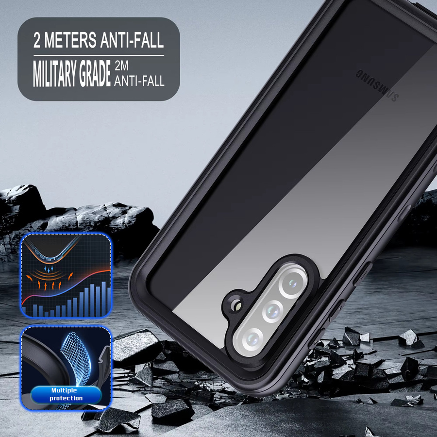 Wasserdichte Handyhülle für Samsung Galaxy A36 A56 A26 A16, transparente Anti-Drop All-Inclusive Schutzhülle, tauchfähig bis 2 Meter - Bild 3
