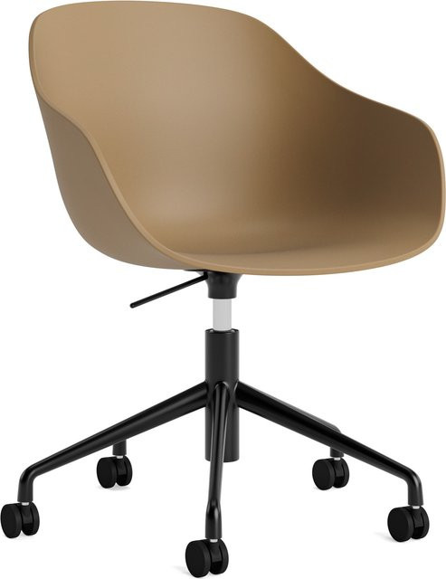 HAY About A Chair AAC 252 moderner Stuhl aus Polypropylen und Aluminium in Braun matt - Bild 1