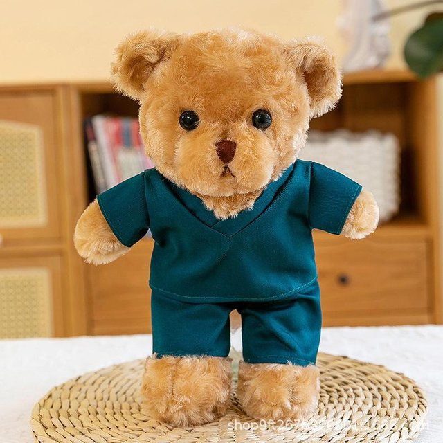 Liebes Arztbär Krankenschwester Ted Bären, Plüschtier, Braun Weiß, ab 14 Jahre - Bild 1