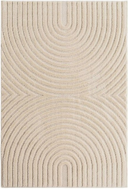 Ayyildiz Kurzflorteppich Art in Creme und Beige mit Boho-Design, Breite: 240 cm, Tiefe: 340 cm, Höhe: 0,8 cm - Bild 1