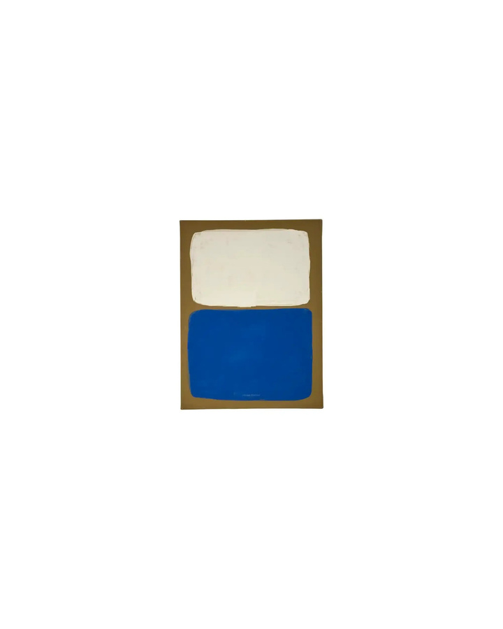 House Doctor Wandkunst Reca Modern in Blau, Gelb und Weiß, B: 30 cm, H: 40 cm - Bild 1