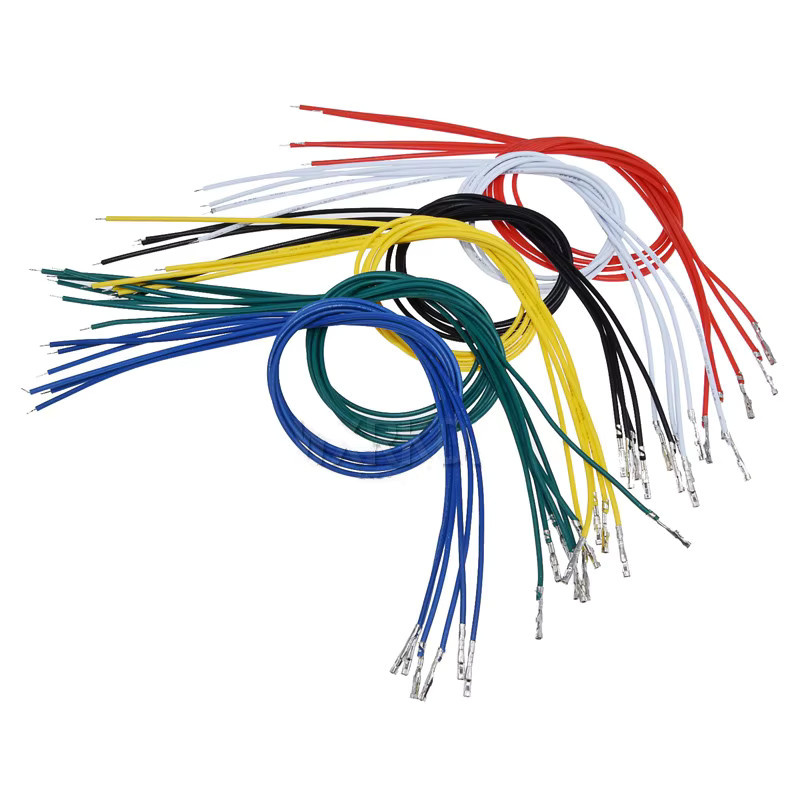 DuPont Einzelkopf Anschluss Draht Set 20 Stück, 26AWG, 2,54 mm Pitch, Länge: 20 cm, Farben: Schwarz und Mehrfarbig - Bild 2