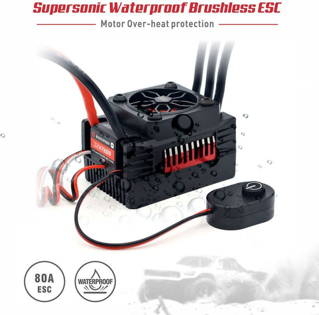 Rocket RC Supersonic V2 ESC, bürstenloser Geschwindigkeitsregler, wasserdicht - Bild 1