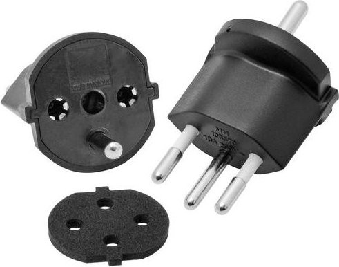 Max Hauri Steckeradapter 167767 Schwarz - Bild 1