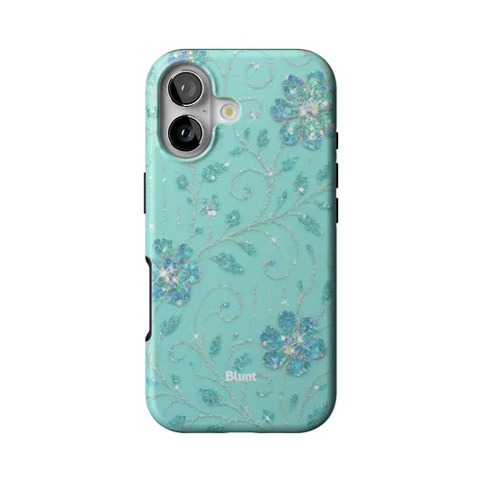 Blunts Retro Blumen-Muschel Handyhülle für iPhone 17 16 15 14 13 12 11 Pro Max Plus und XS XR mit doppelschichtiger Rückabdeckung - Bild 2