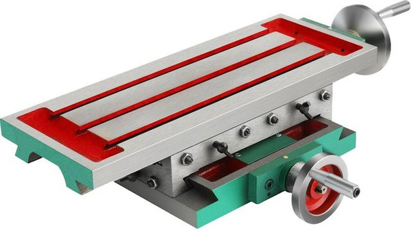 Buying Solutions MB Multifunktions-Arbeitstisch aus Gusseisen, 2-Achsen-4-Wege Kreuztisch für Bohrständer, Mehrfarbig