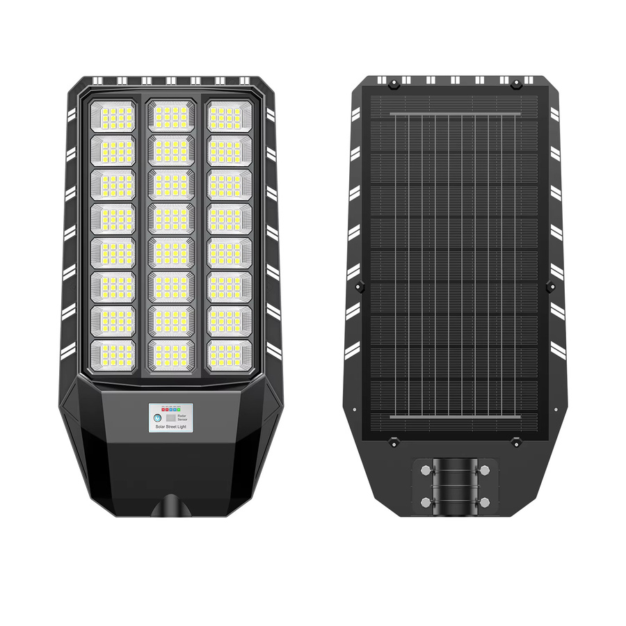 Adewalk Solar-Straßenlaterne 4er-Pack in Schwarz mit LED-Weitwinkelbeleuchtung, 6500 K Kaltweiß, 2000 W, IP67 wasserdicht mit Bewegungssensor und Dämmerungssensor für den Außenbereich - Bild 4