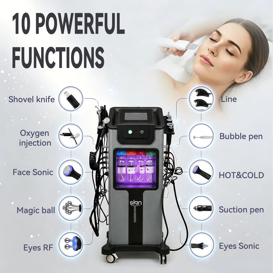 Podofo 12-in-1 Hydro-Dermabrasionsgerät, Gesichtspflege, Unisex - Bild 3