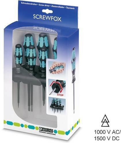 Phoenix Contact SF-SL/PZ SET VDE Schraubendreher-Set 6-teilig mit Schlitz und Kreuzschlitz Pozidriv in Multicolor - Bild 1